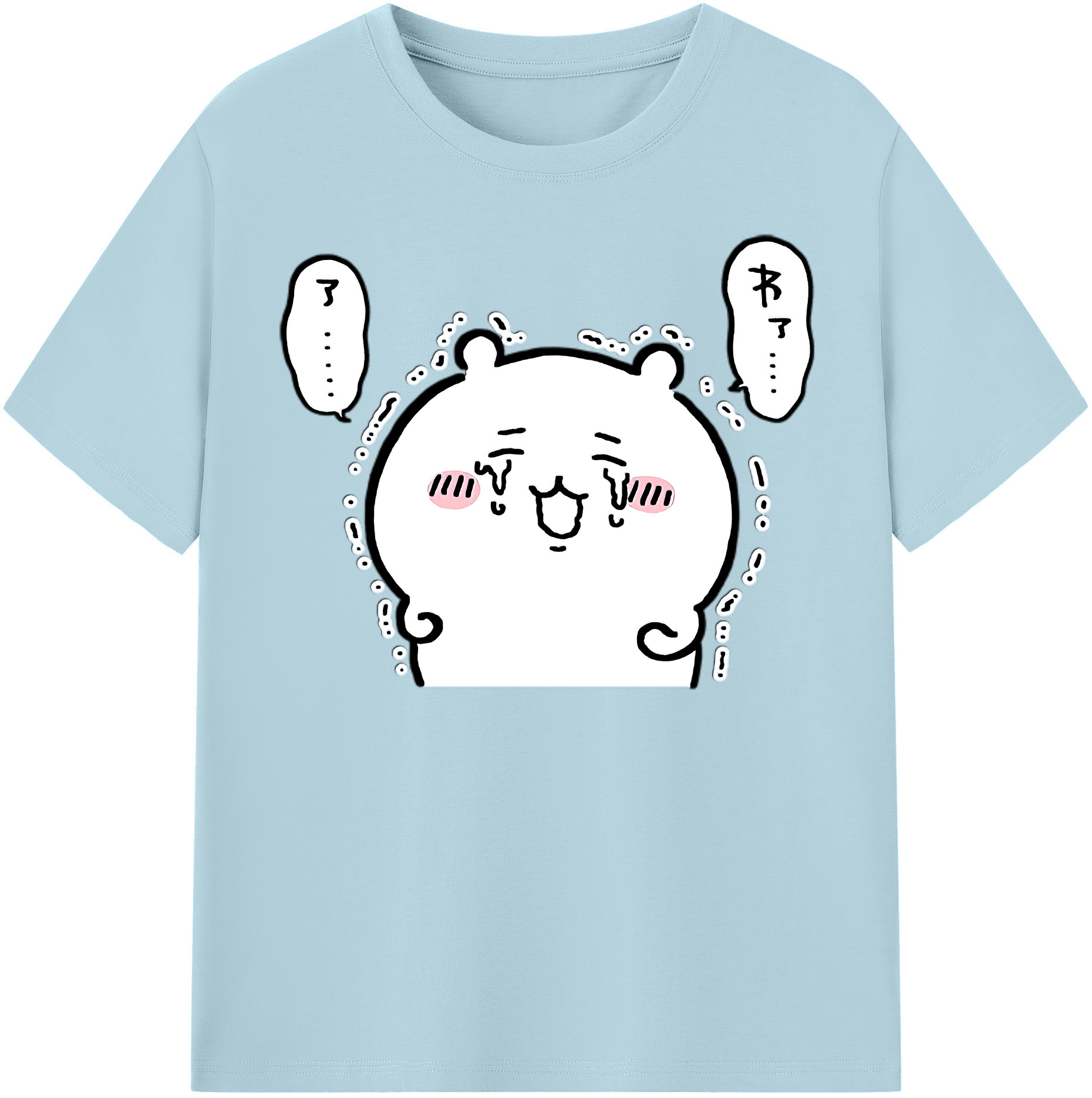 （画像用） ちいかわ ちいかわ Chii-kawa chiikawa 綿100％半袖Tシャツ（フロントプリント）